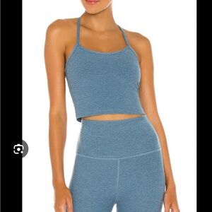 beyond yoga -Slim Racerback Cropped Tank Bra + Leggings Set